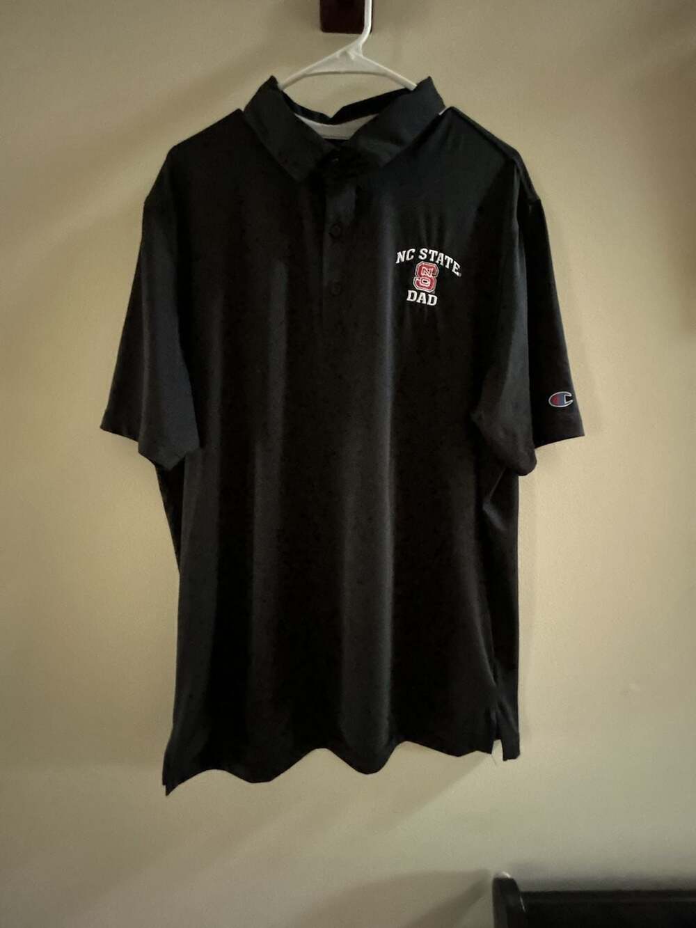 Champion NC State Dad Polo Shirt Size XL Black